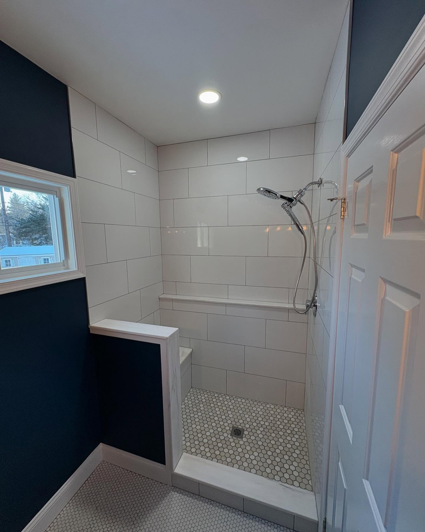 Refined bathroom renovation by Sehnco Builders